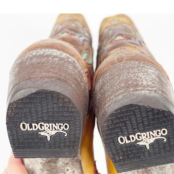 RARE Old Gringo Tan and Red Western Boots - Picture 12 of 16